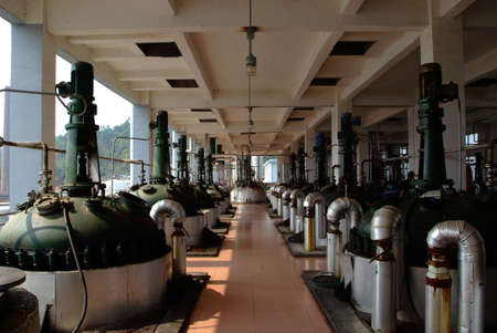 Chemical tank in the factoryのeditorial素材