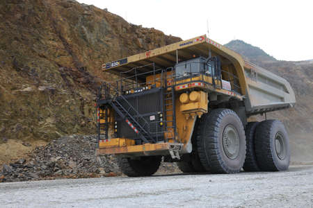 Truck at the siteのeditorial素材