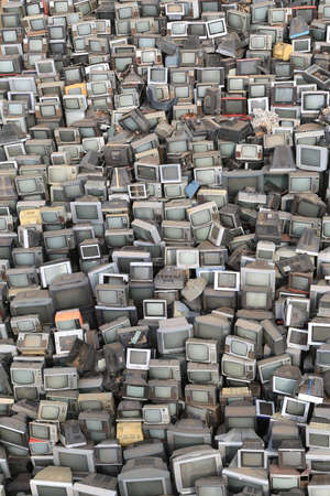 old TV in the industrialのeditorial素材