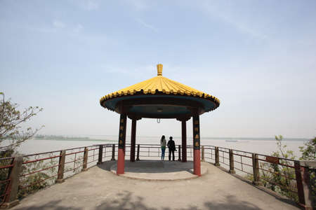 Pavilion at the beachの写真素材