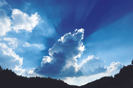 Clouds in the skyの写真素材