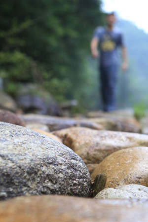 rocks at the mountainの写真素材