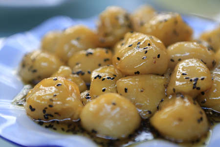 Glutinous rice ballsの写真素材