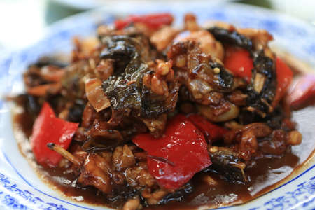 Lushan frog dish の写真素材