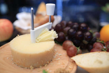 Tete de Moine cheeseの写真素材