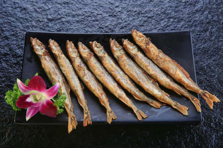 Fried fishの写真素材