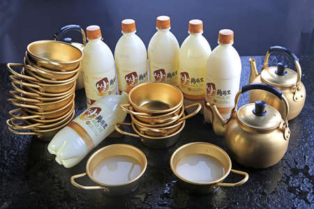 Korea rice wineのeditorial素材