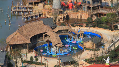 Theme park at Wanda cultural theme parkのeditorial素材