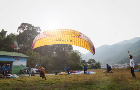 Paraglidingのeditorial素材