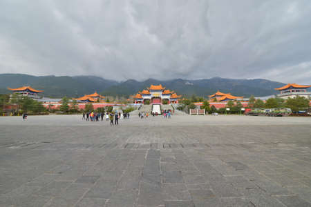 Three Pagodas of Chongsheng Templeのeditorial素材
