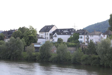 village by the riverの写真素材