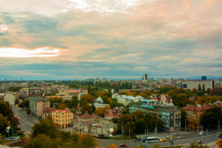 Aerial view of Kiev, Ukraineの写真素材