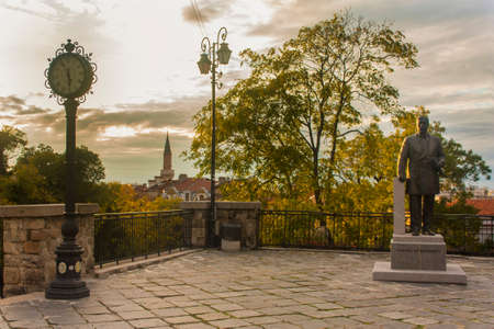 Monument to the famous writer.の写真素材
