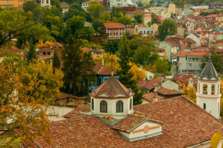 View of the old town of Sarajevo, Bosnia and Herzegovinaの写真素材