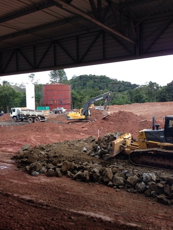 A full constrution side very large and impressive workの素材
