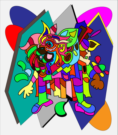Full-color illustration images can be used as backgroundsのイラスト素材