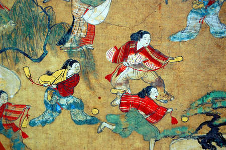 Graphic on Japanese traditional kiteの写真素材