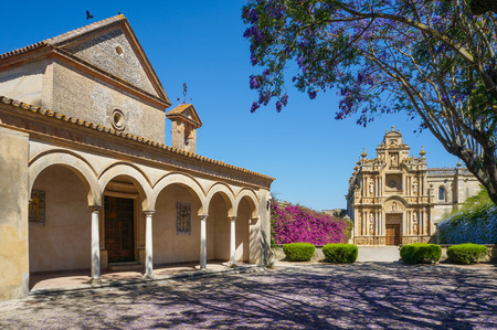 Charterhouse of Jerez de la Frontera. A monastery in Jerez de la Frontera, It is also known as la Cartuja de Jerez de la Frontera or Charterhouse of Santa MarÃ­a de la DefensiÃ³の写真素材