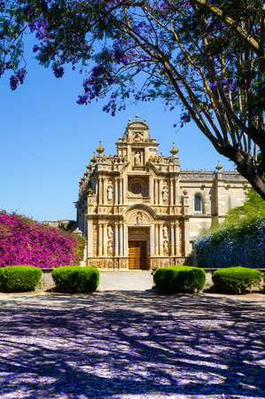 Charterhouse of Jerez de la Frontera. A monastery in Jerez de la Frontera, It is also known as la Cartuja de Jerez de la Frontera or Charterhouse of Santa MarÃ­a de la DefensiÃ³の写真素材