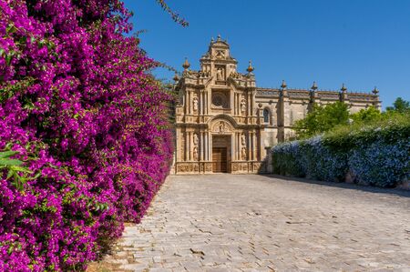 Charterhouse of Jerez de la Frontera. A monastery in Jerez de la Frontera, It is also known as la Cartuja de Jerez de la Frontera or Charterhouse of Santa MarÃ­a de la DefensiÃ³の写真素材