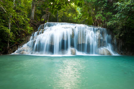 Erawan Waterfall, Erawan National Parkの写真素材