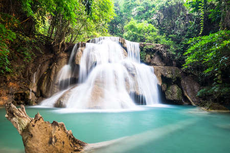 Huay Mae Kamin Waterfall, Thailandの写真素材