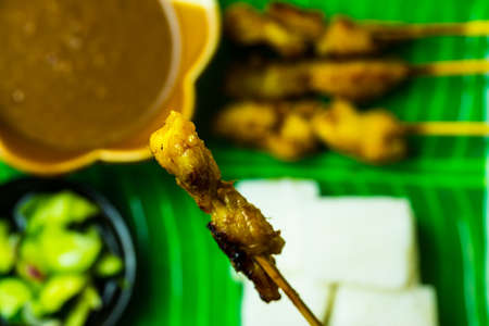 Satay barbecue, tradition food in south east asiaの写真素材