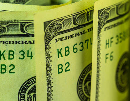 USA Dollars macro imageの写真素材