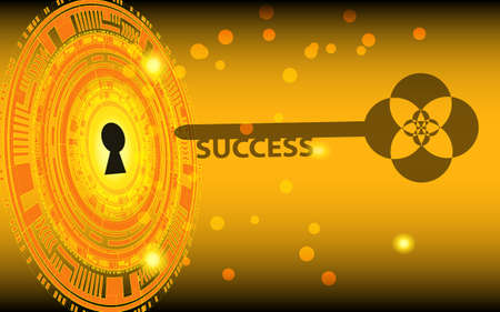 Key to success that will transform your life.のイラスト素材