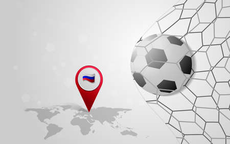Soccer football background, vector illustrationのイラスト素材
