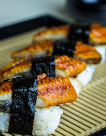 Unagi Nigiri, Japanese cuisineの写真素材
