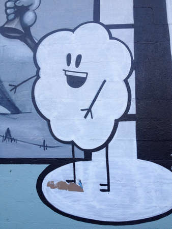 Happy cloud graffiti の素材