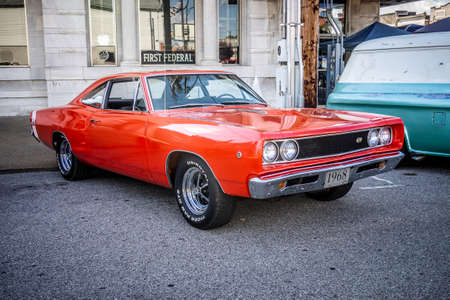1968 Red Dodge Super Beeのeditorial素材