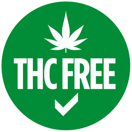 THC free icon on white background -  vectorのイラスト素材
