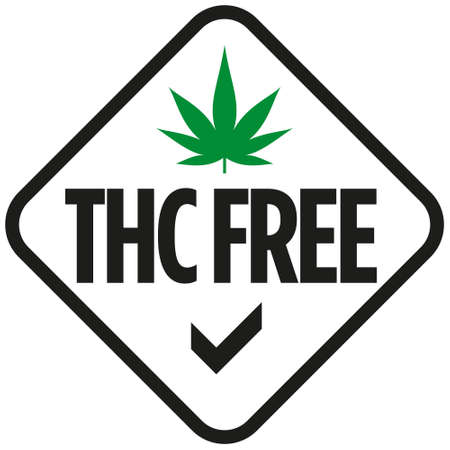 THC free icon on white background -  vectorのイラスト素材