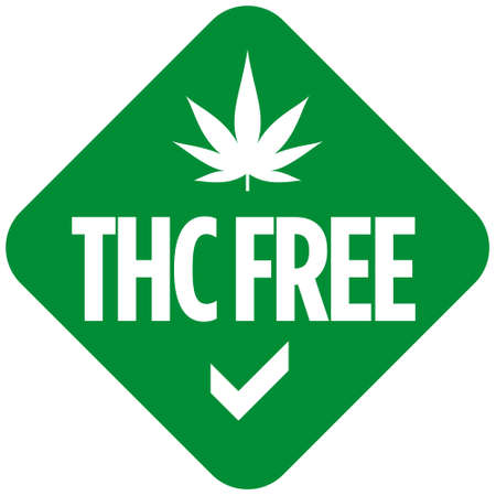 THC free icon on white background -  vectorのイラスト素材