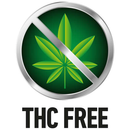 THC free icon on white background -  vectorのイラスト素材