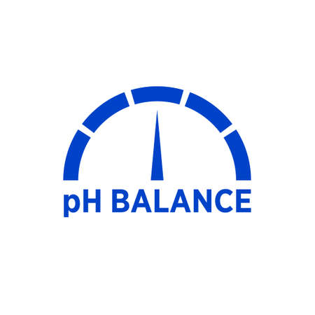 pH neutral balance vector icon, badge seal, logoのイラスト素材