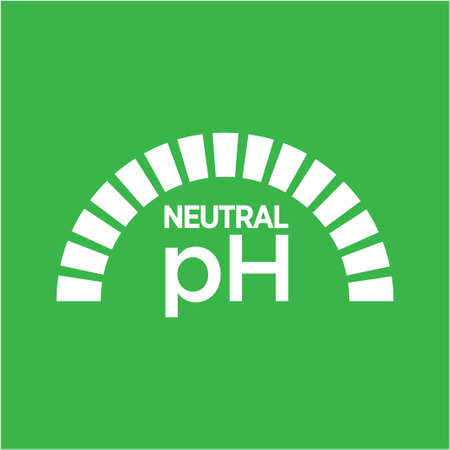 pH neutral balance vector icon, badge seal, logoのイラスト素材