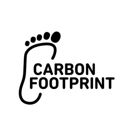 CO2 carbon emissions vector concept icon badgeのイラスト素材