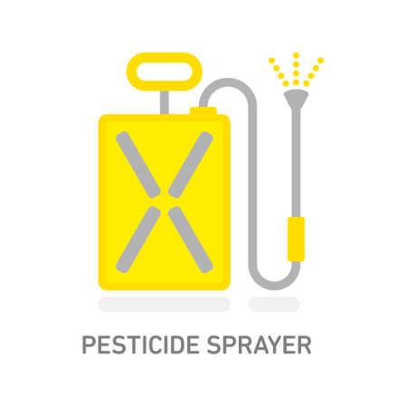 Pesticide free round badge vector icon design, natural organic, bio