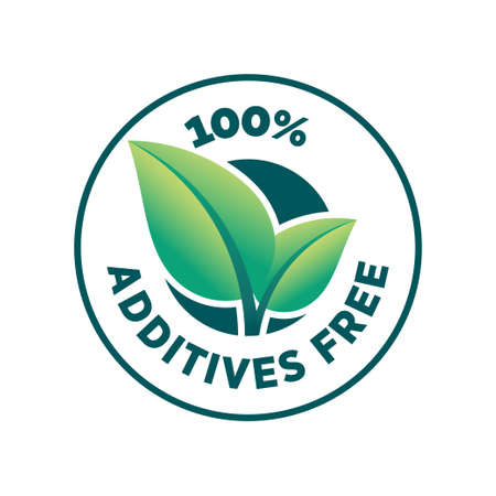 Additive free certified vector icon badge stampのイラスト素材
