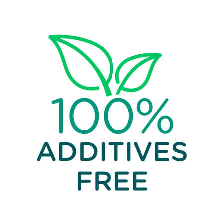 Additive free certified vector icon badge stampのイラスト素材