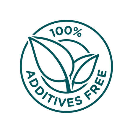 Additive free certified vector icon badge stampのイラスト素材