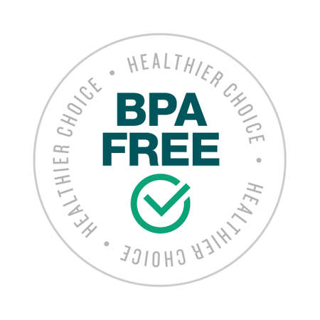 Plastic free vector product logo icon badge illustration designのイラスト素材