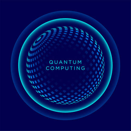 Quantum computing, vector concept illustration