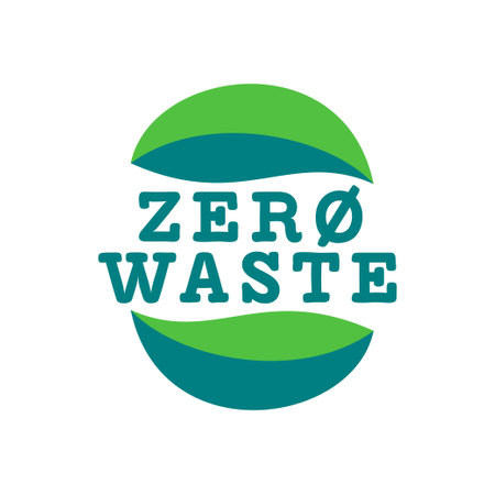 Zero waste vector icon stamp badgeのイラスト素材