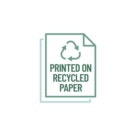 Recycled paper vector icon logo badgeのイラスト素材