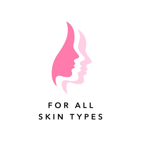 For all skin types vector icon badge logoのイラスト素材