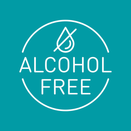 0% Alcohol free vector icon stamp badgeのイラスト素材